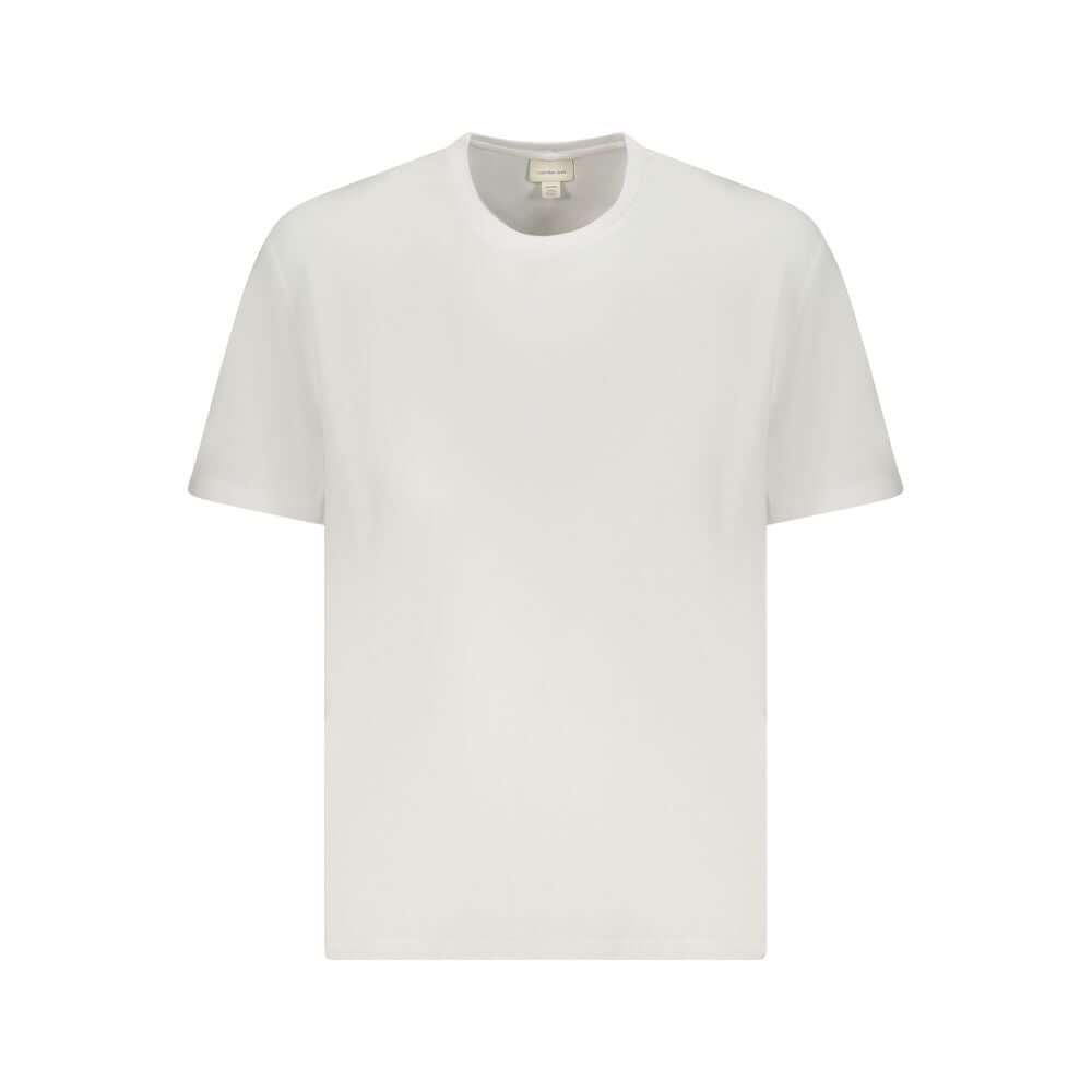 Calvin Klein White Cotton Men T-Shirt