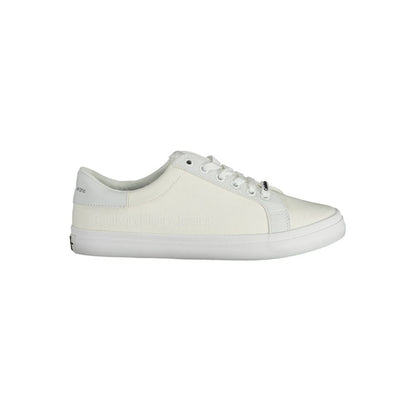 Calvin Klein White Cotton Sneaker