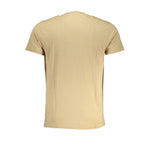 Cavalli Class Beige Cotton T-Shirt