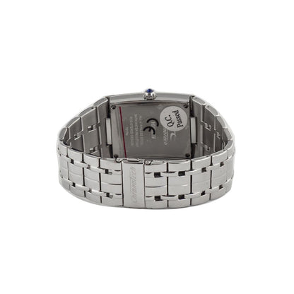 Back view of Chronotech Silver Stainless Steel Watch showcasing steel bracelet and case design.