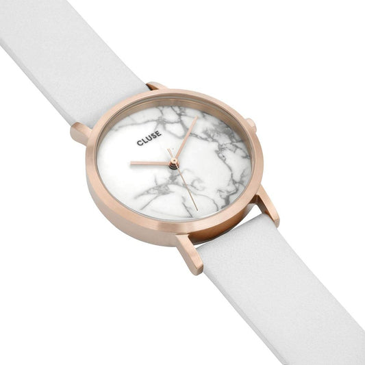 Cluse White Leather Dress Watch Cluse