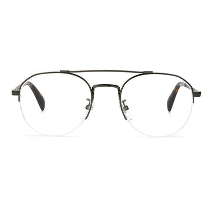 David Beckham Bicolor Metal Glasses (Frames) with Dk Ruthen color and metal material; size 51/21/145 mm