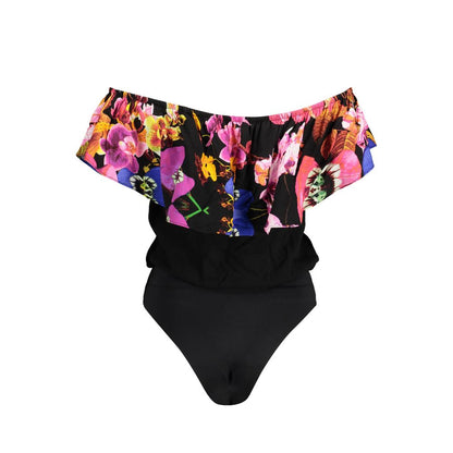 Desigual Black Elastane Bodysuit