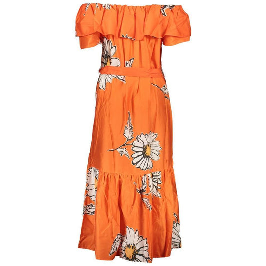 Desigual Orange Cotton Dress