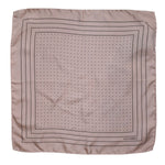 Dolce & Gabbana Beige Dotted Silk Square Men Foulard Scarf