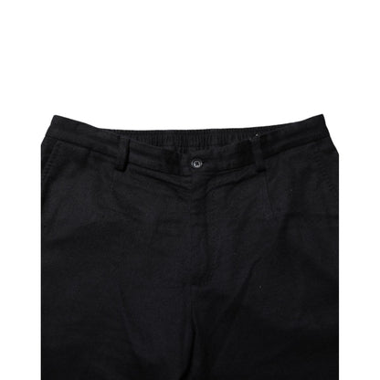 Dolce & Gabbana Black Cashmere Dress Formal Men Trouser Pants