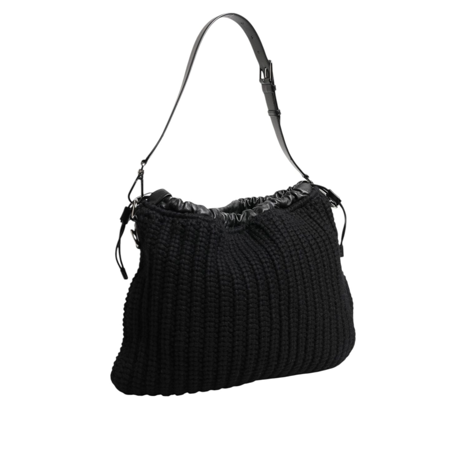 Front view with bag zipped and handles upright.