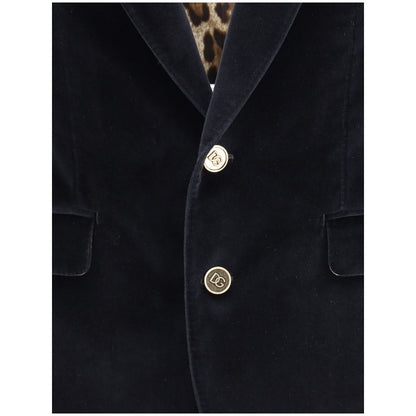 Dolce & Gabbana Black Cotton Blazer