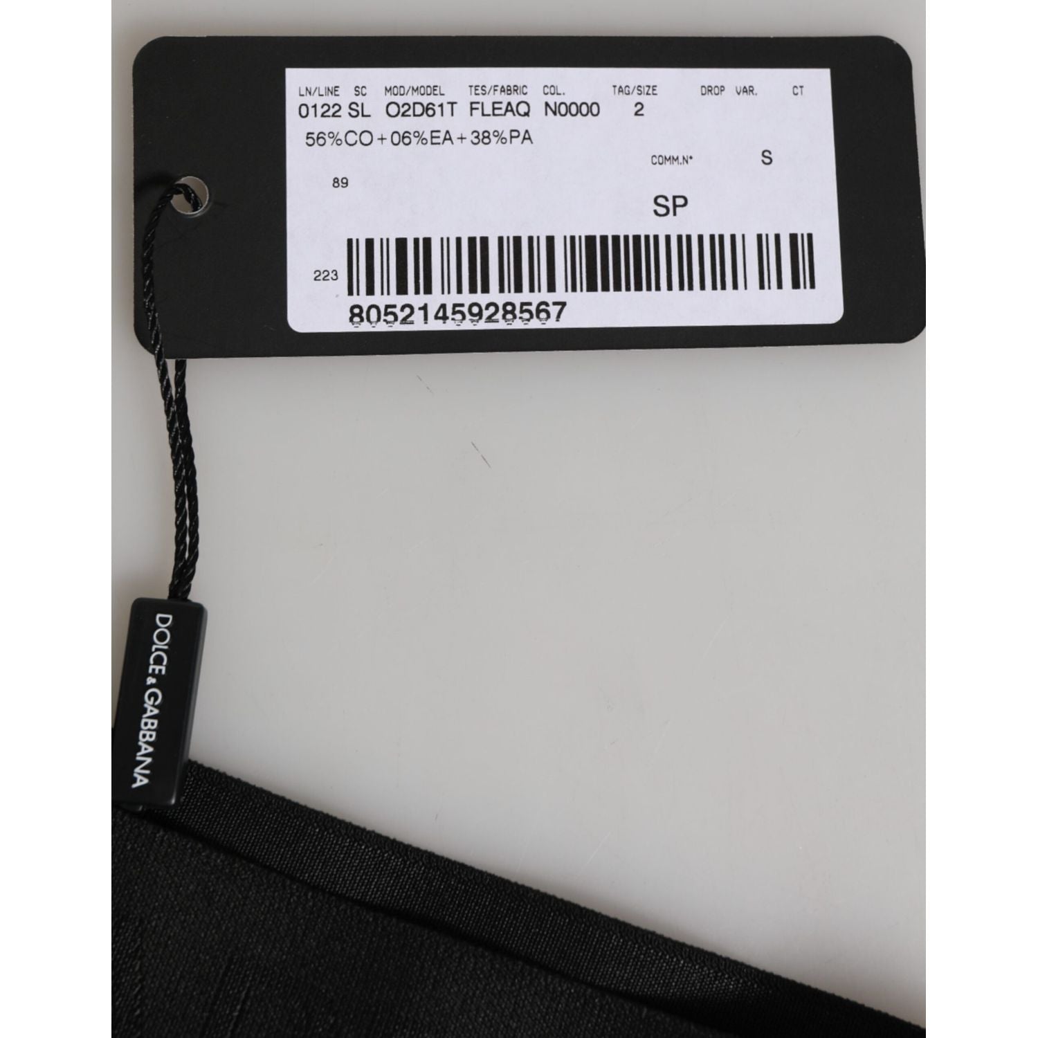 Dolce & Gabbana Black DG Logo Lace High Brief Panty Underwear