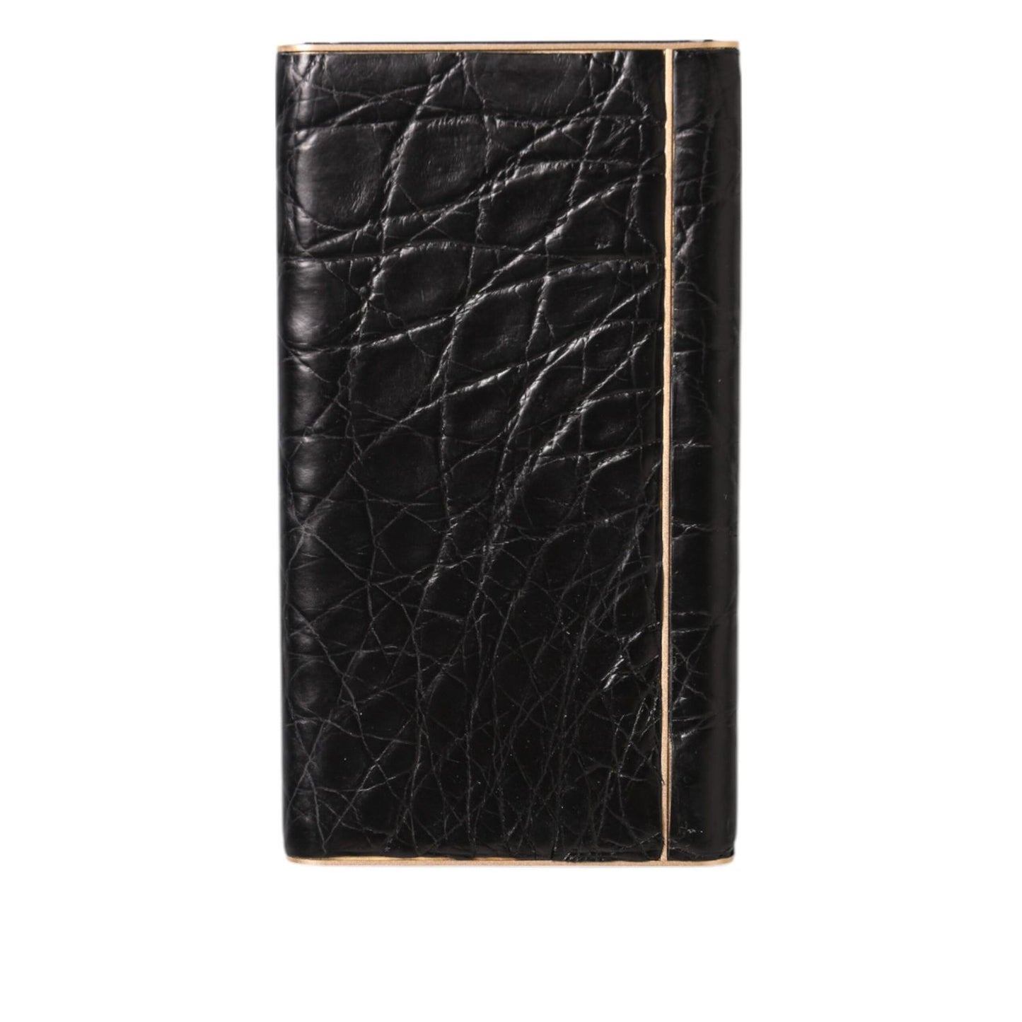 Dolce & Gabbana Black Exoctic Leather Embossed 3000mAh Power Bank Charger USB