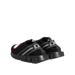 Dolce & Gabbana Black Grey Slip On Sorrento Sneakers Shoes