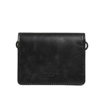 Dolce & Gabbana Black Leather Bifold Card Holder Mens Coin Purse Key Clip Wallet