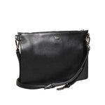 Dolce & Gabbana Black Palmellato Leather Logo Plaque Shoulder Borse Bag