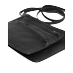 Dolce & Gabbana Black Palmellato Leather Logo Plaque Shoulder Borse Bag