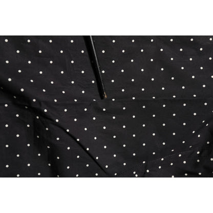 Dolce & Gabbana Black Polka Dot Cotton GOLD Men Formal Dress Shirt