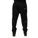 Dolce & Gabbana Black Polyester Logo Plaque Sweatpants Jogger Pants