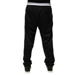 Dolce & Gabbana Black Polyester Logo Stripe Track Jogger Pants