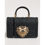 Dolce & Gabbana Black Silicone Devotion Heart Cover Hand Bag Airpod Case