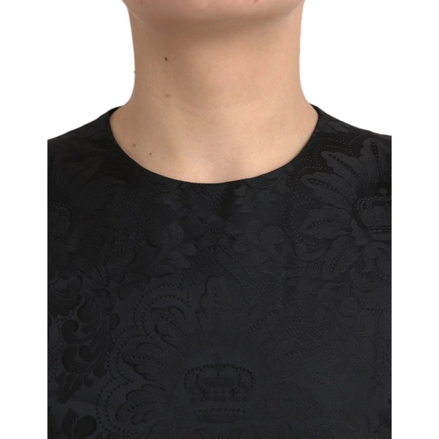 Dolce & Gabbana Black Sleeveless Bodycon A-line Mini Dress