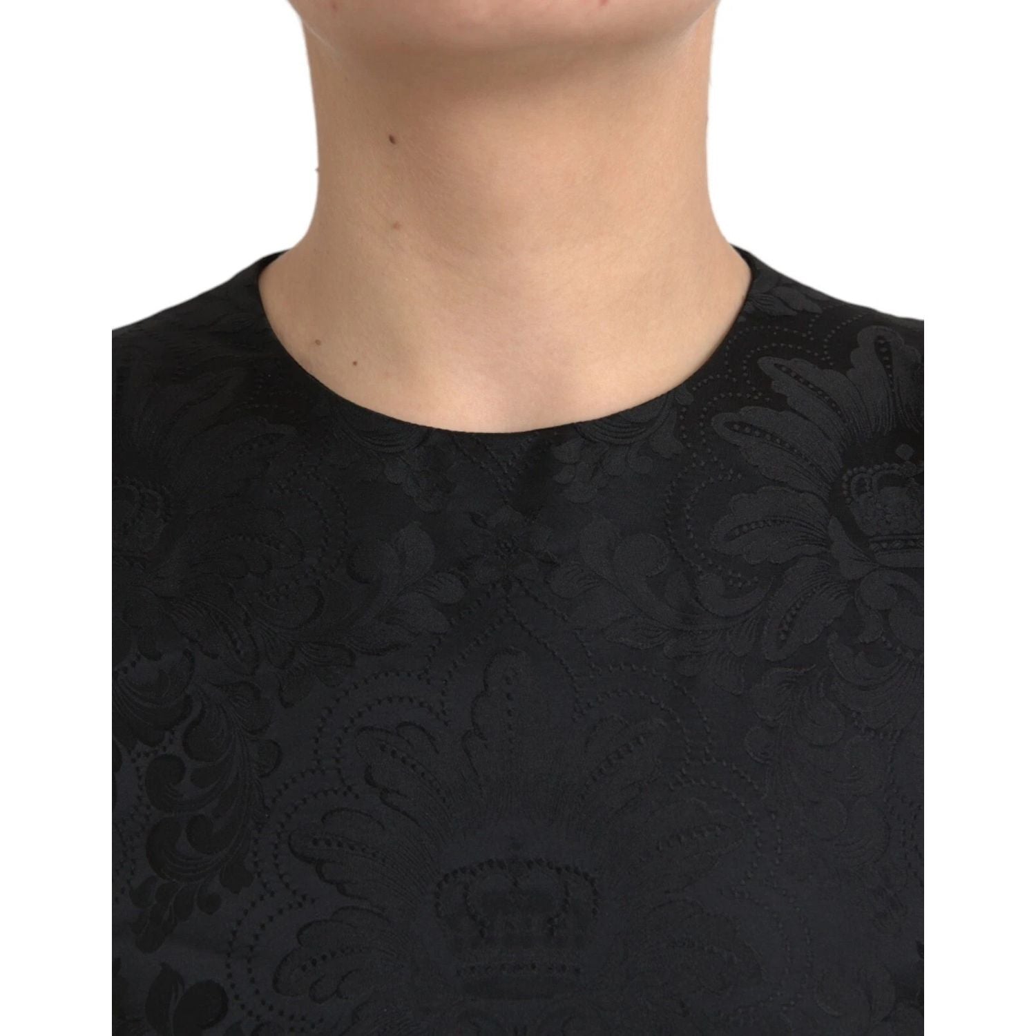 Dolce & Gabbana Black Sleeveless Bodycon A-line Mini Dress