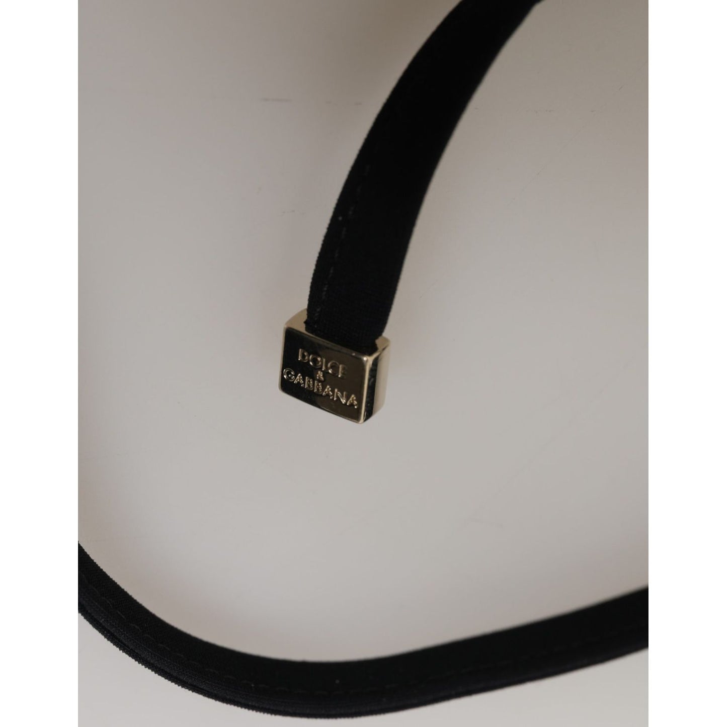 Dolce & Gabbana Black Underwire Push Up Balconette Bra Underwear strap detail with logo engraving. Italian craftsmanship.