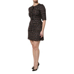 Dolce & Gabbana Brown Tweed Short Sleeves A-line Mini Dress