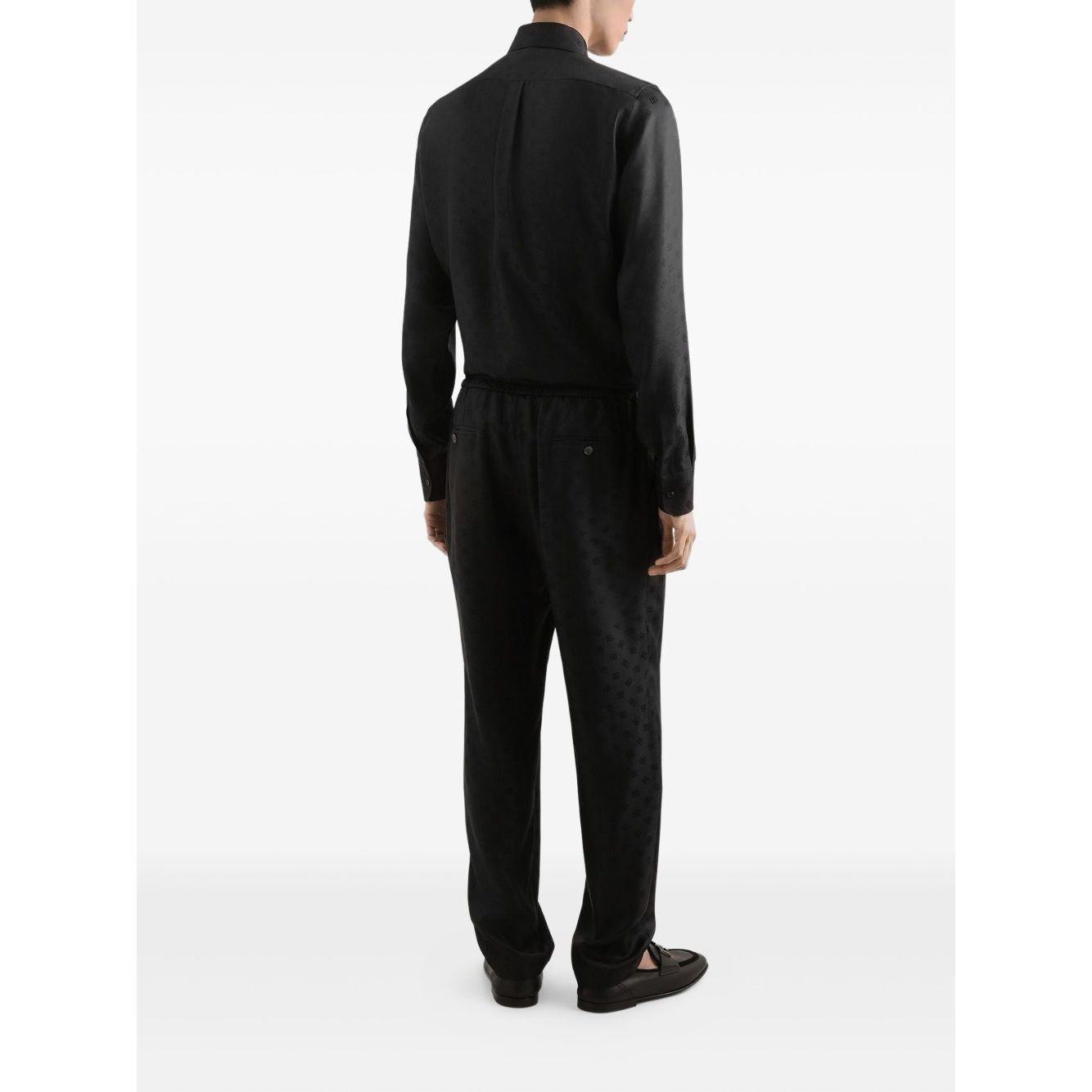 Dolce & Gabbana DG logo martini jacquard shirt