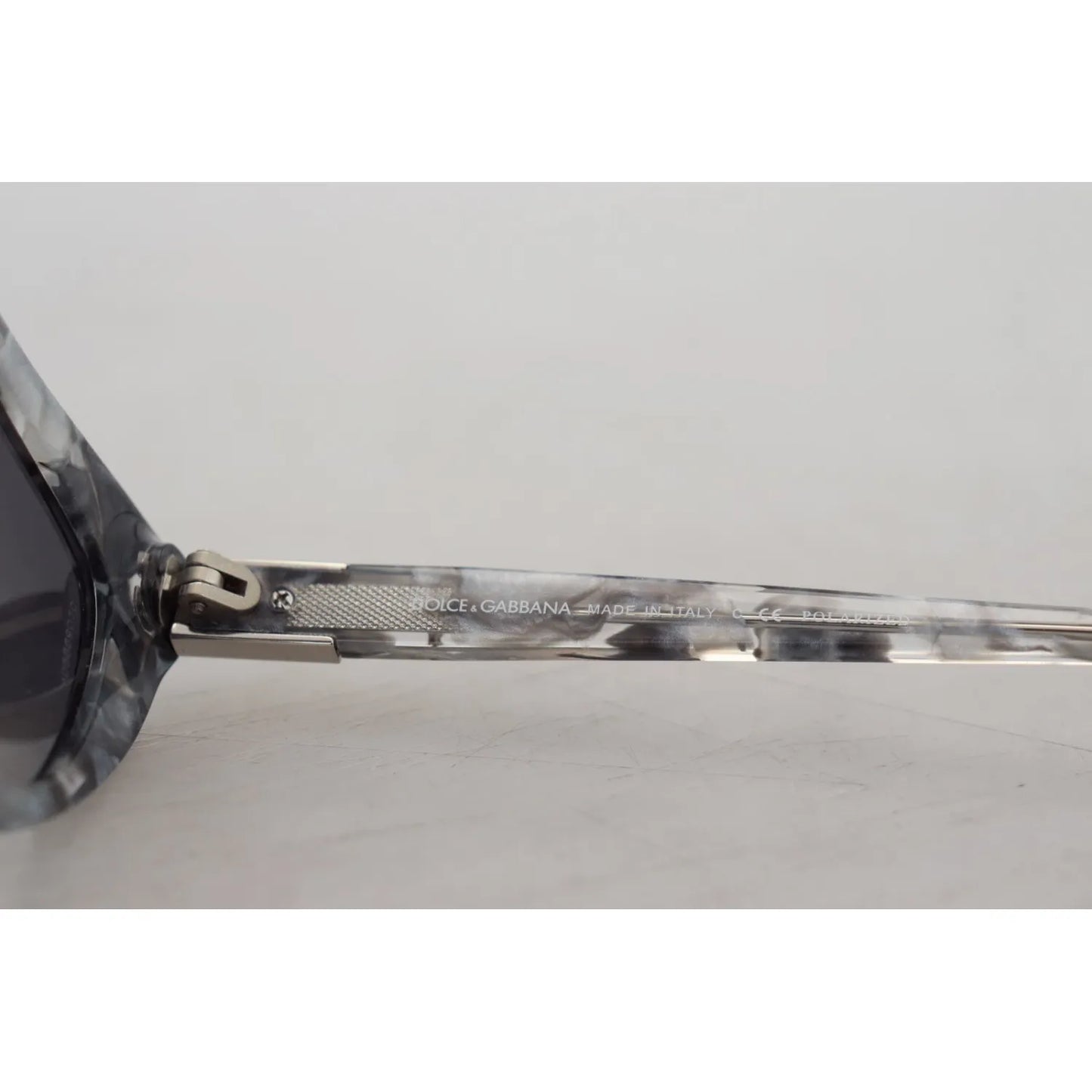 Dolce & Gabbana DG4194 Gray Acetate Logo Plaque Cat Eye Lens Sunglasses