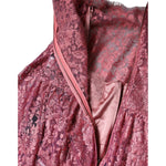 Dolce & Gabbana Fuchsia Floral Lace Long Sleeve Maxi Dress DR281329-42