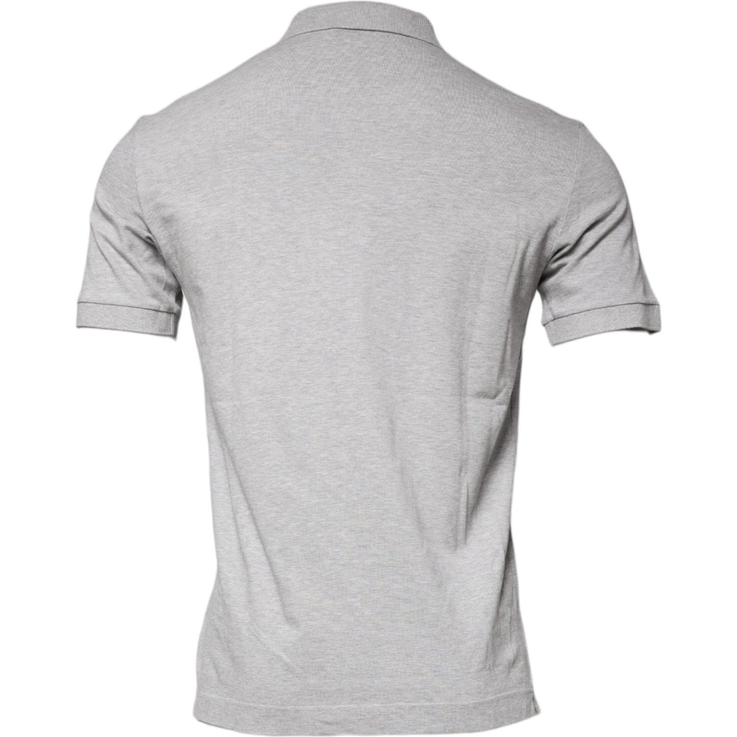 Dolce & Gabbana Gray Crown Collared ShortSleeve Polo T-shirt TSH86895-44