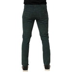 Dolce & Gabbana Green Cotton Corduroy Skinny Pants PAN76406-50