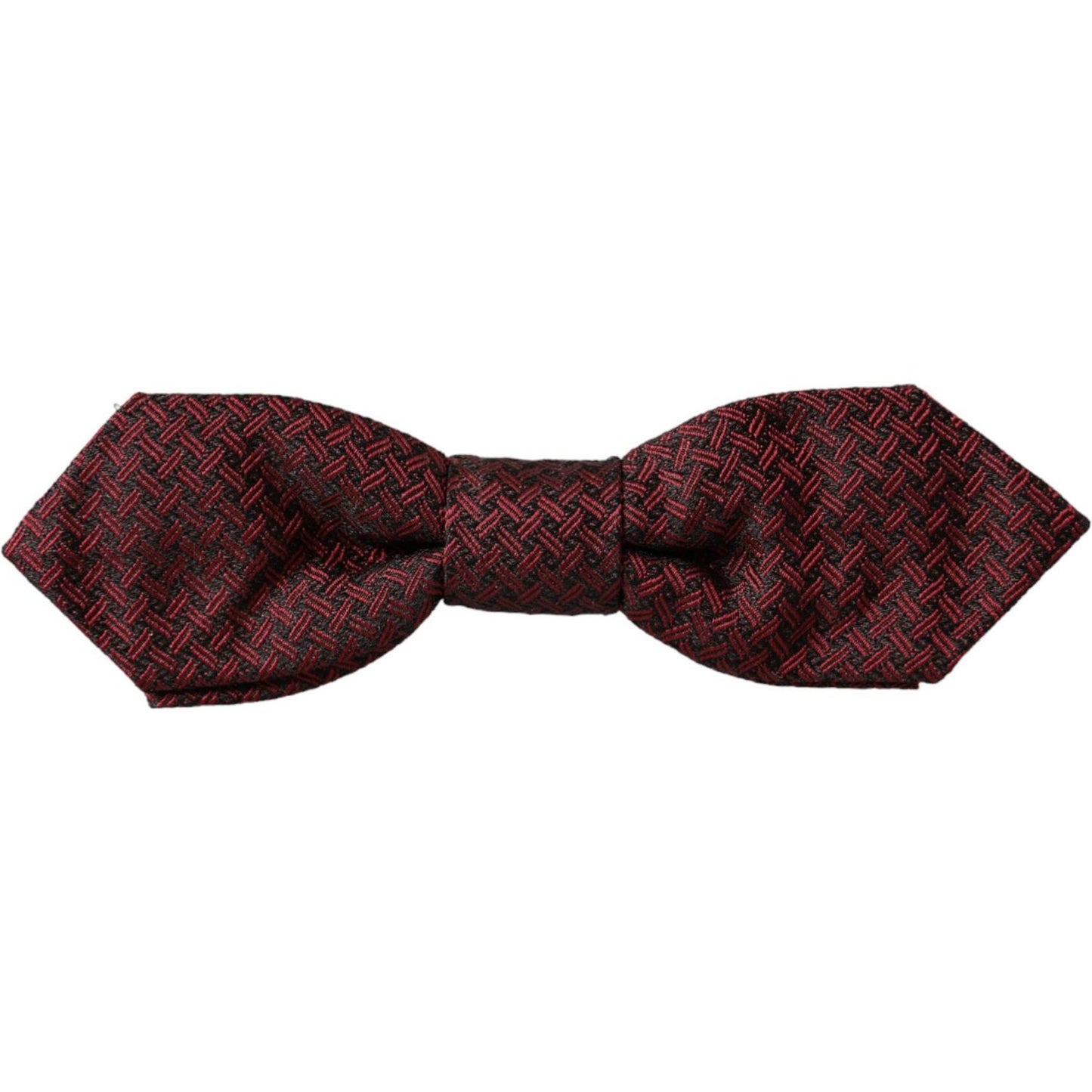 Dolce & Gabbana Red Silk Fantasy Adjustable Neck Men Bow Tie FT3937