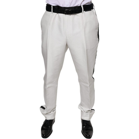 Dolce & Gabbana White Polyester Formal Dress Pants PAN75568-54