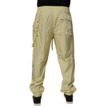Dolce & Gabbana Yellow Nylon Cargo Chain Men Jogger Pants PAN75193-48