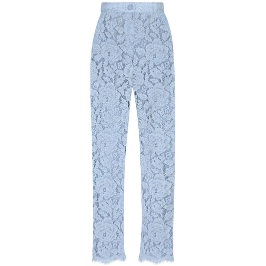 Dolce & Gabbana Embroidered Lace Trousers
