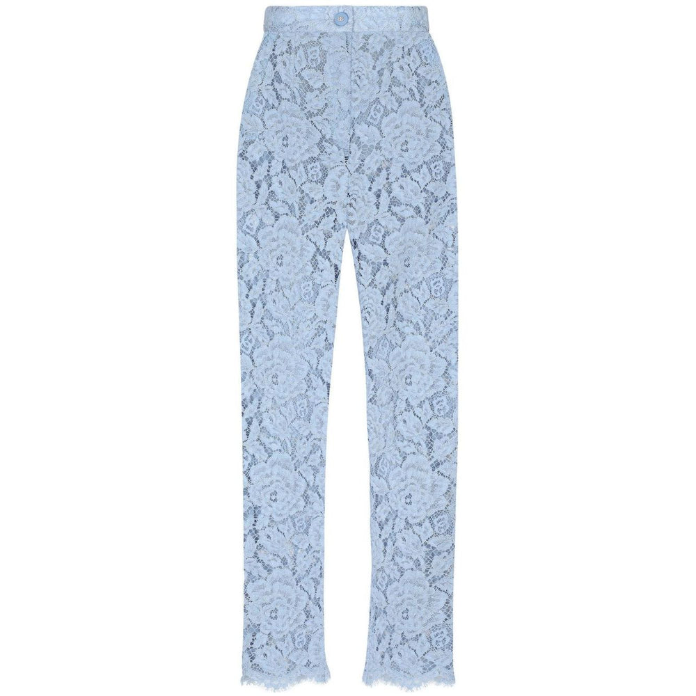 Dolce & Gabbana Embroidered Lace Trousers Trousers