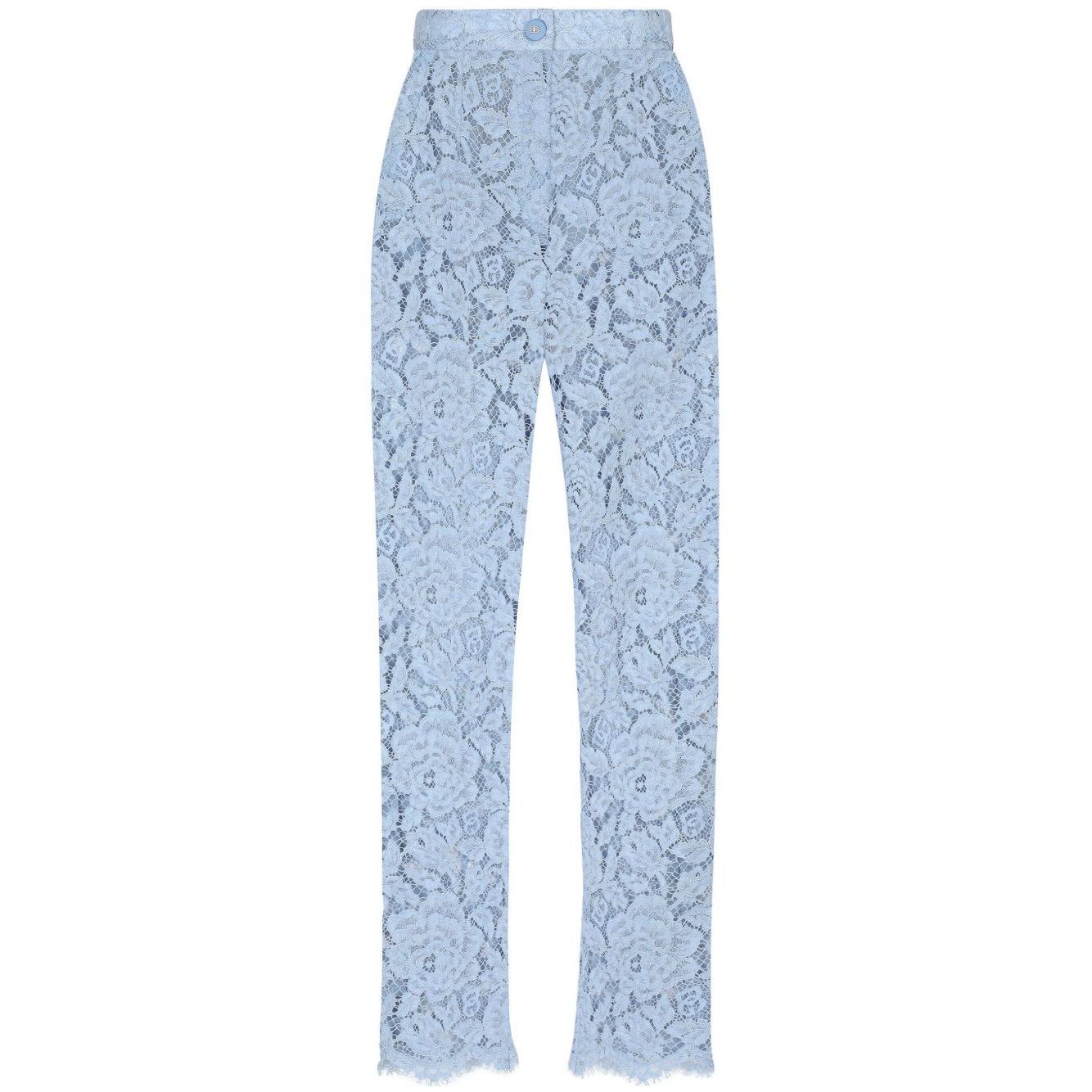 Dolce & Gabbana Embroidered Lace Trousers Trousers