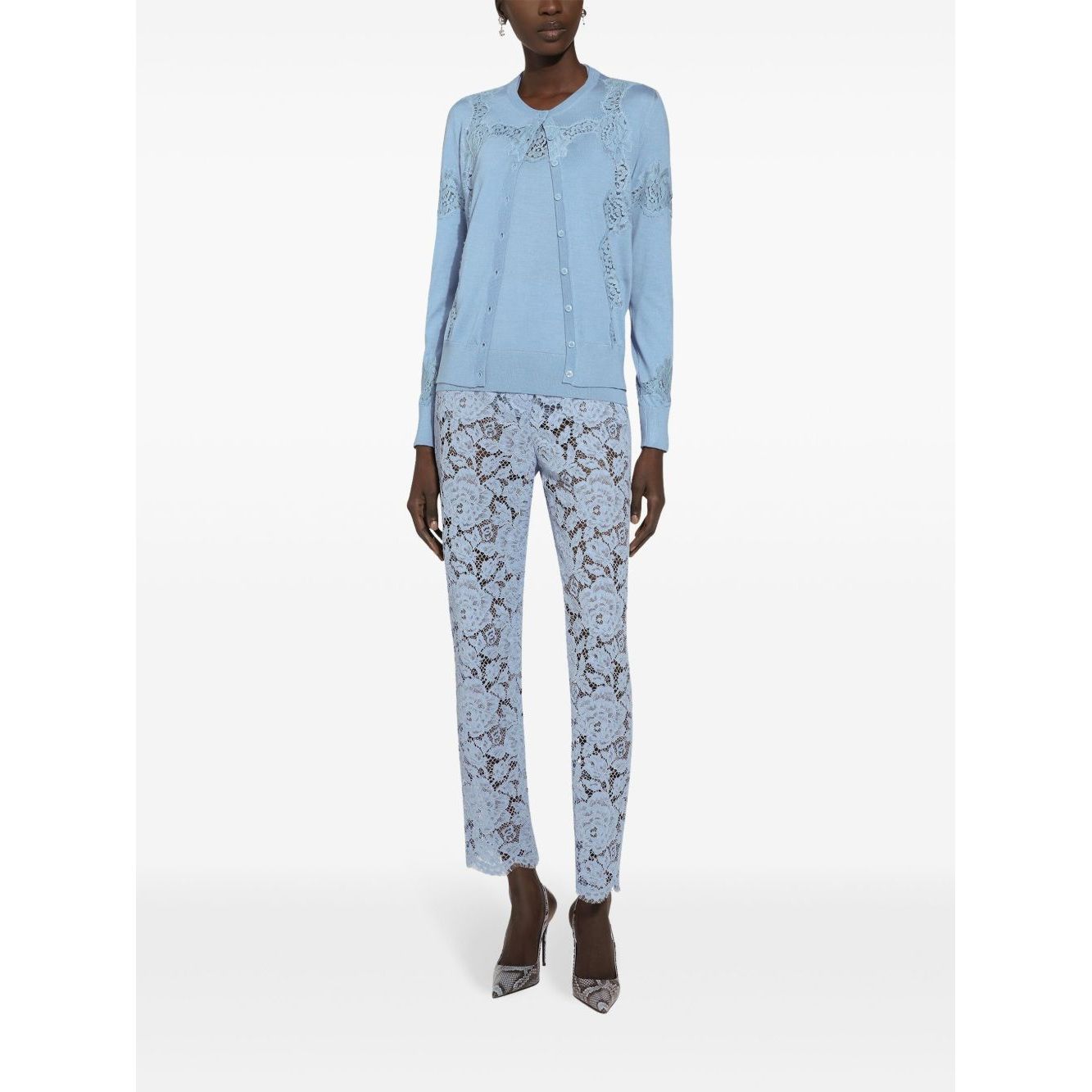 Dolce & Gabbana Embroidered Lace Trousers Trousers