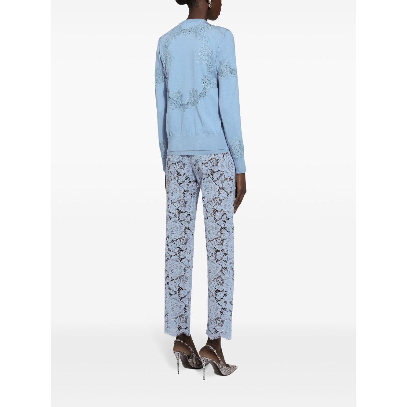Dolce & Gabbana Embroidered Lace Trousers Trousers