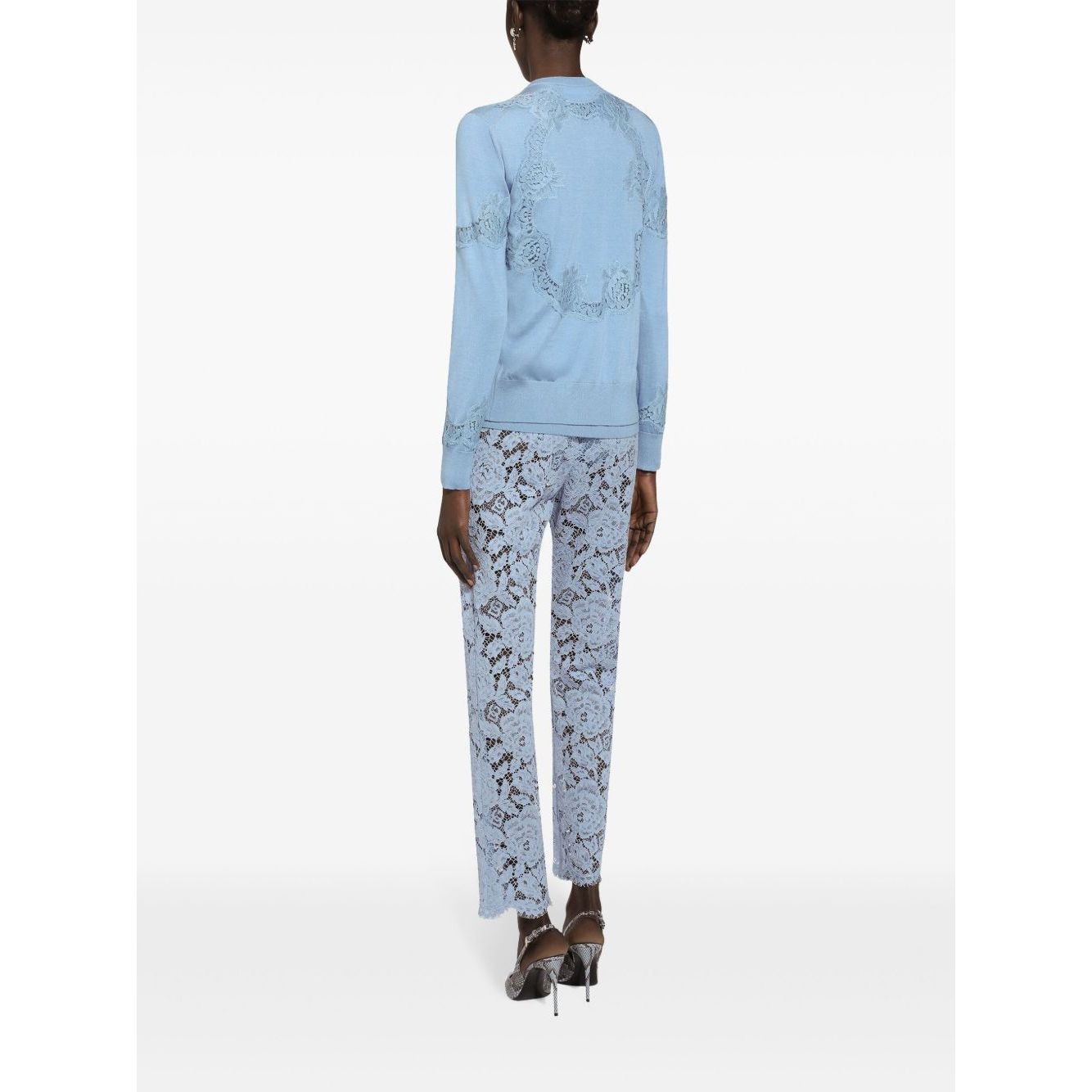 Dolce & Gabbana Embroidered Lace Trousers Trousers
