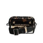 Dolce & Gabbana Multicolor Leopard Jacquard DG Logo Crossbody Bag