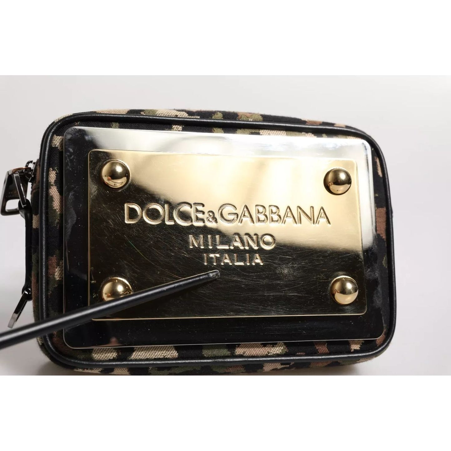 Dolce & Gabbana Multicolor Leopard Jacquard DG Logo Crossbody Bag