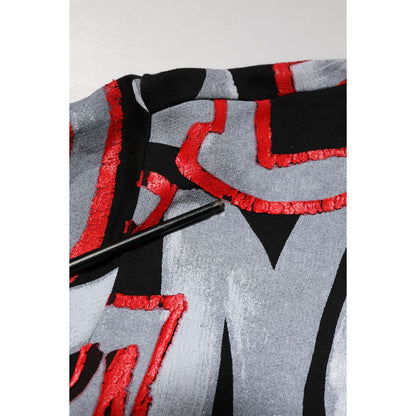 Dolce & Gabbana Multicolor Logo Monogram Crew Neck Sweater