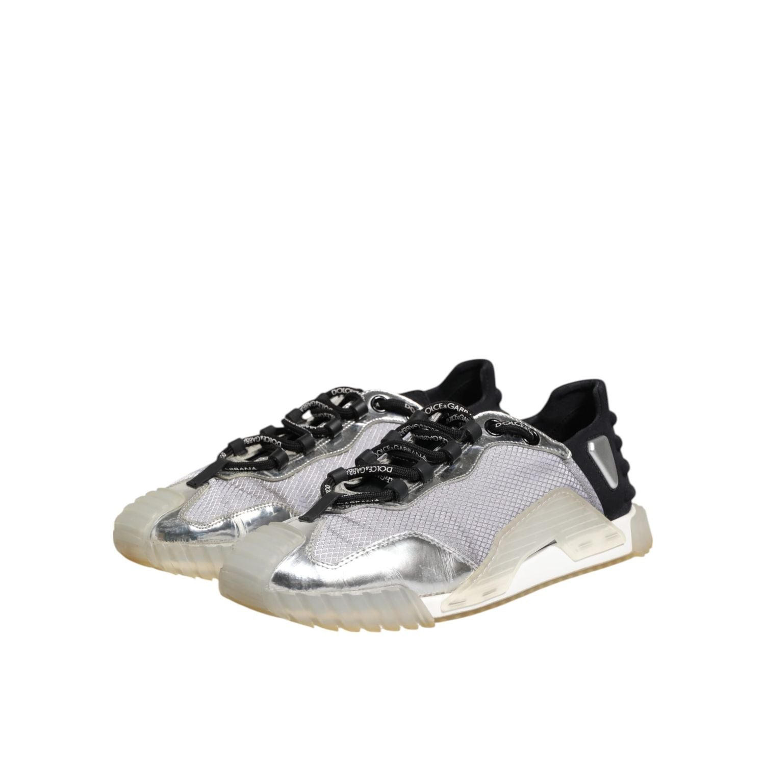 Dolce & Gabbana Multicolor Silver Logo Low Top NS1 Sneakers Shoes