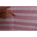 Dolce & Gabbana Pink White Striped Cannes Wrap Shawl Scarf