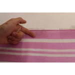 Dolce & Gabbana Pink White Striped Cannes Wrap Shawl Scarf