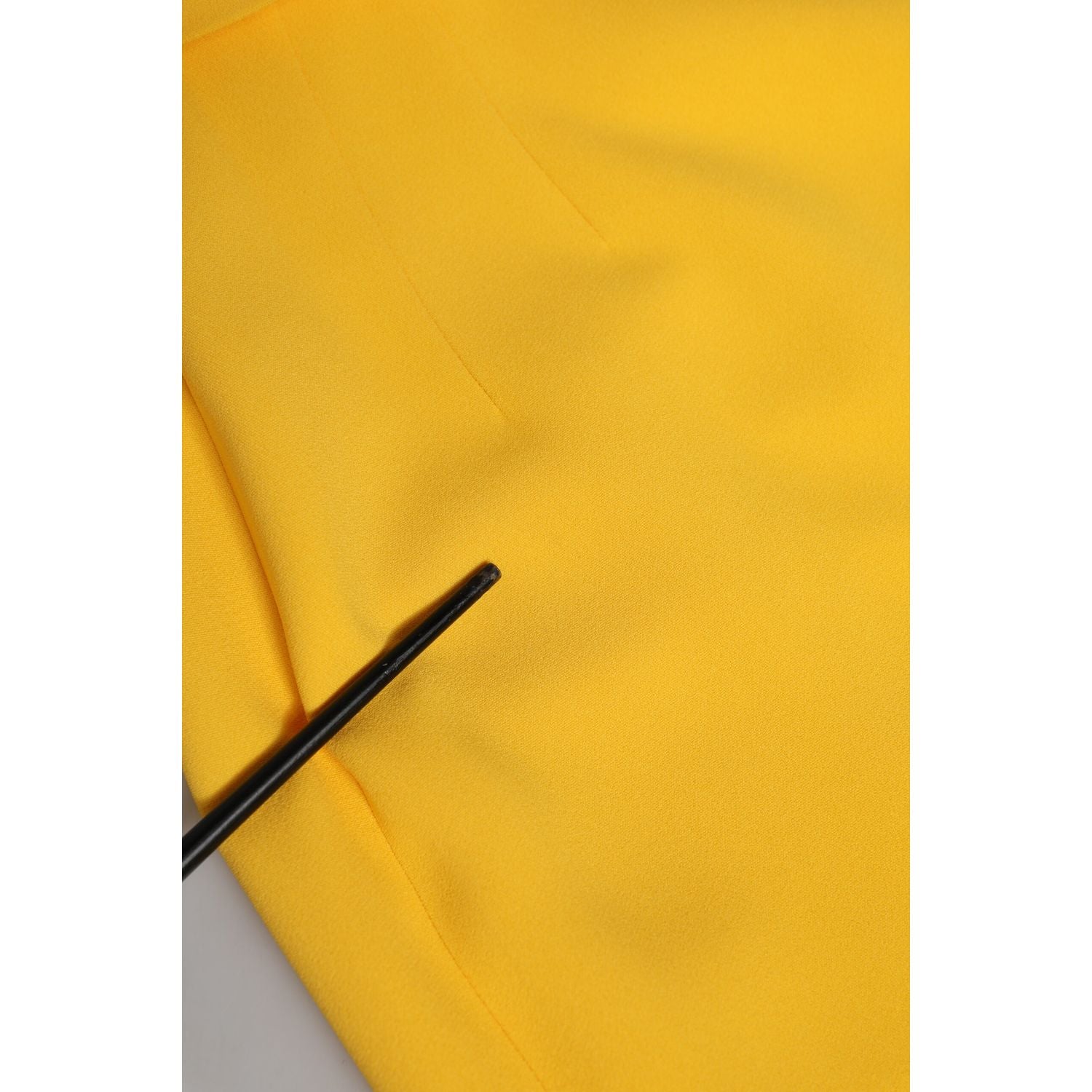 Dolce & Gabbana Yellow One Shoulder Side Slit Sheath Dress