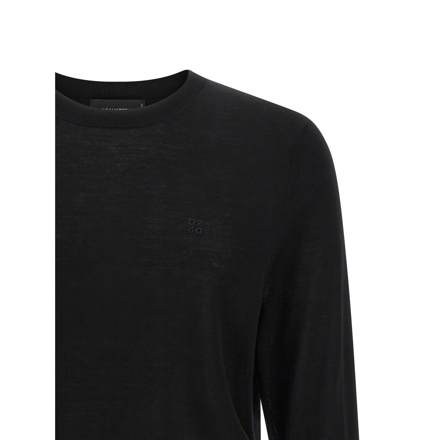 Dsquared² Black Wool Cardigan