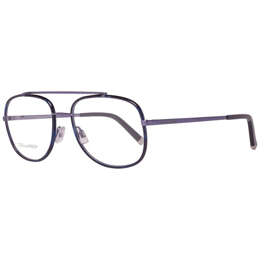 Dsquared² Blue Metal Glasses (Frames) with silicone strap and UV protection, DQ5073-092-53 model, 53/17/140 mm dimensions