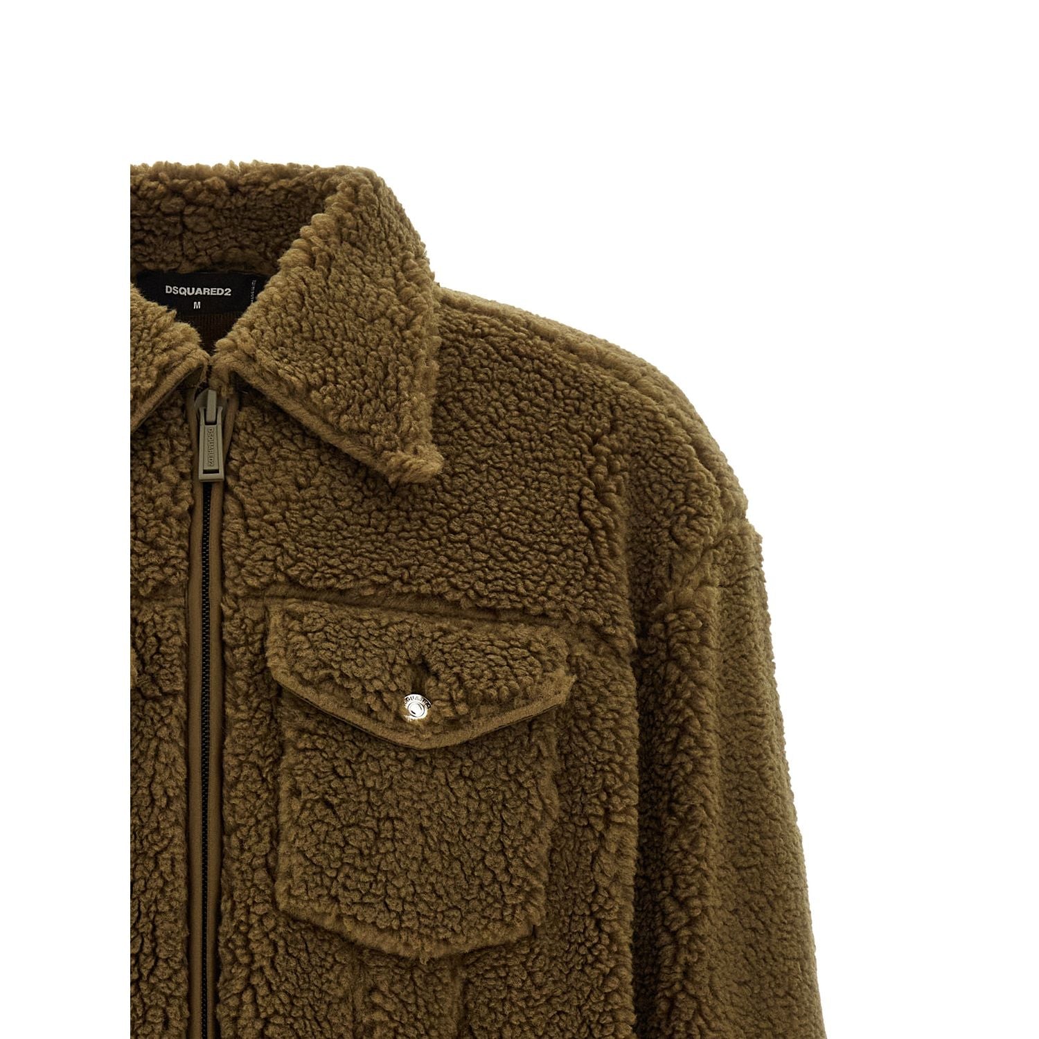 Dsquared² Brown Polyester Full-Length Jacket